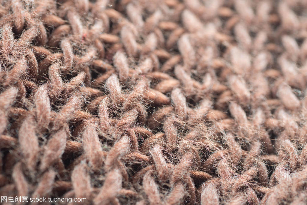 棕色針織品毛織面料背景宏